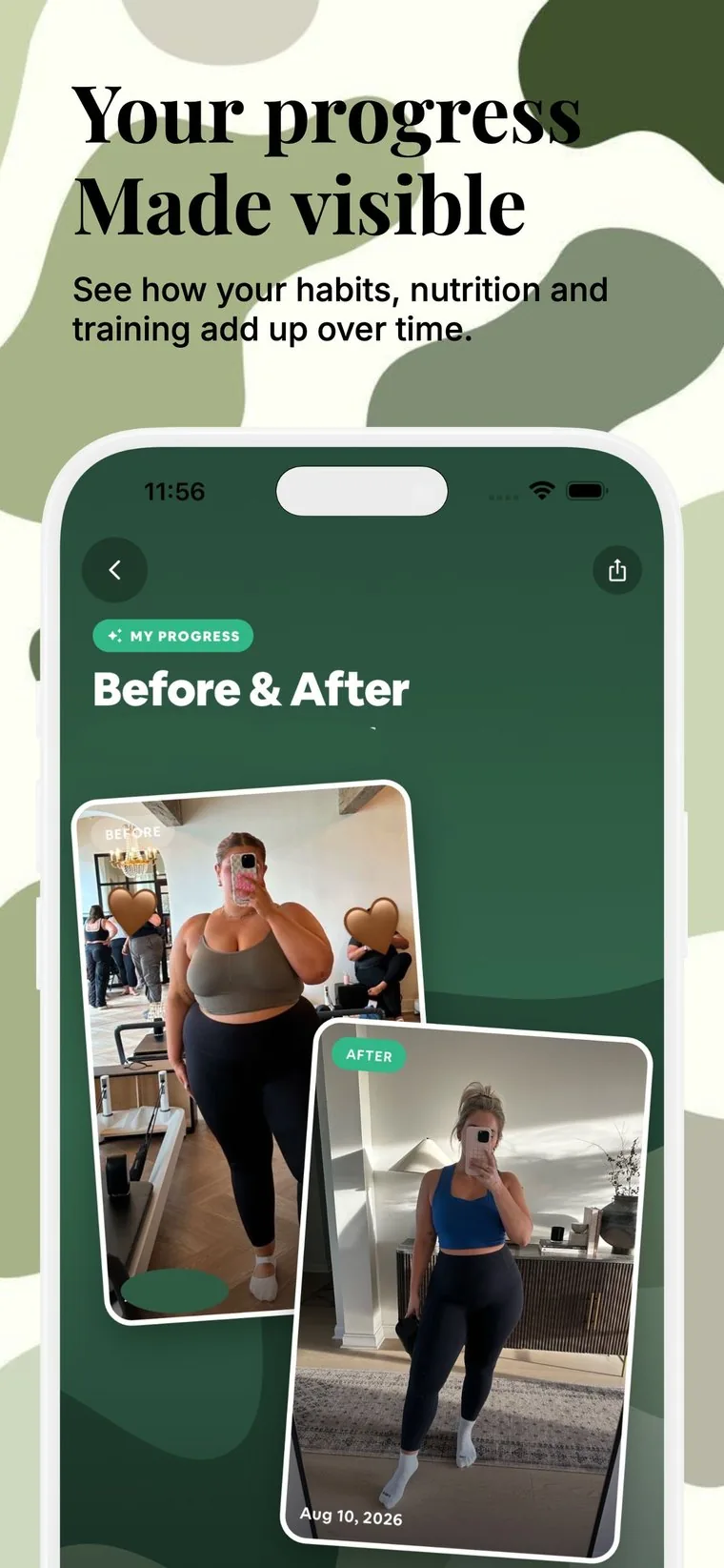 EatWise before and after progress photos